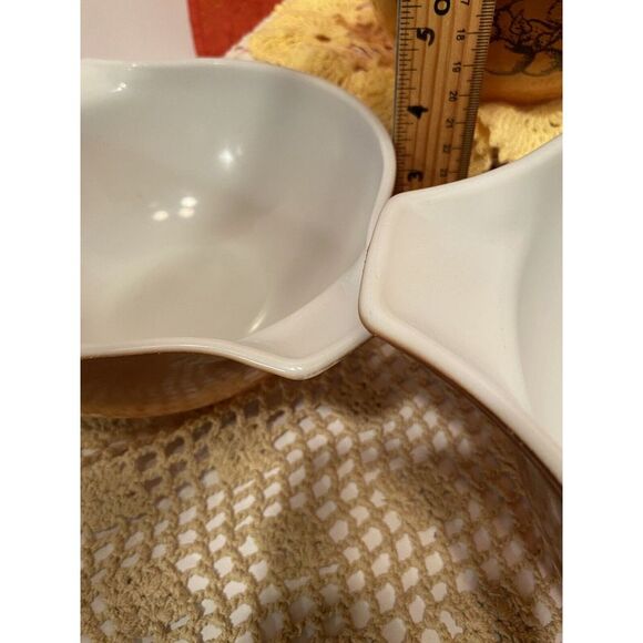 1960's Pyrex Cinderella Mixing Bowl 4Qt, 2.5Qt & 1.5Qt Old Orchard 3-piece Set. - Picture 8 of 16